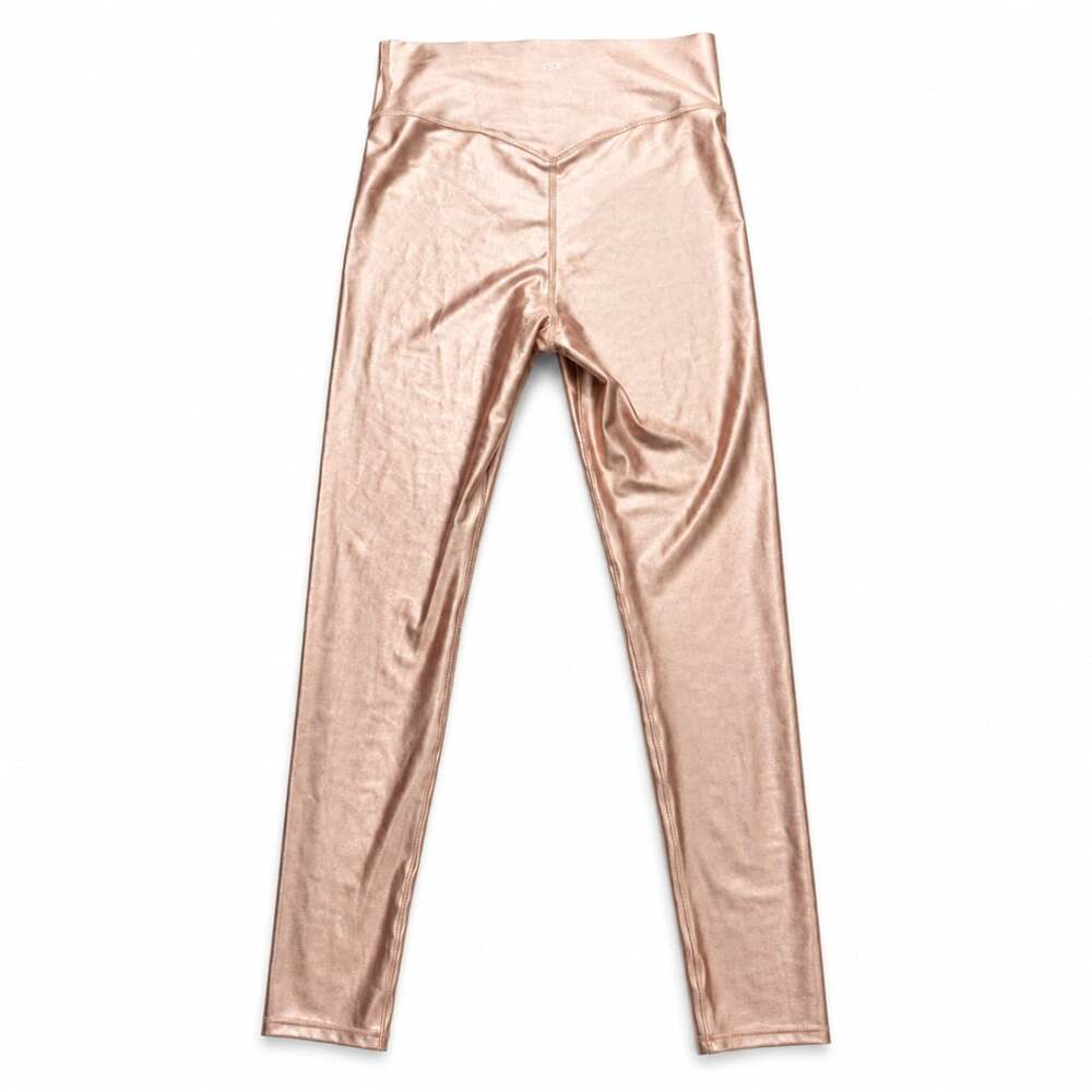 Victoria's Secret Sport VSX Leggings Size M 25 Rose Gold Shimmer